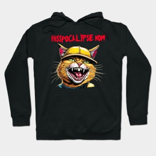 mean hissing cat. hisspocalypse now! Hoodie